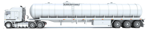 heavy truck with tank trailer d rendering white background 1 3