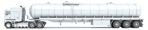 heavy truck with tank trailer d rendering white background 1 3