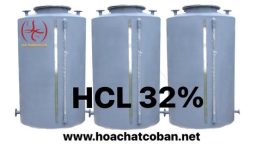HCl 32% – hydrochloric acid – axit clohydric đóng gói và lưu trữ an toàn
