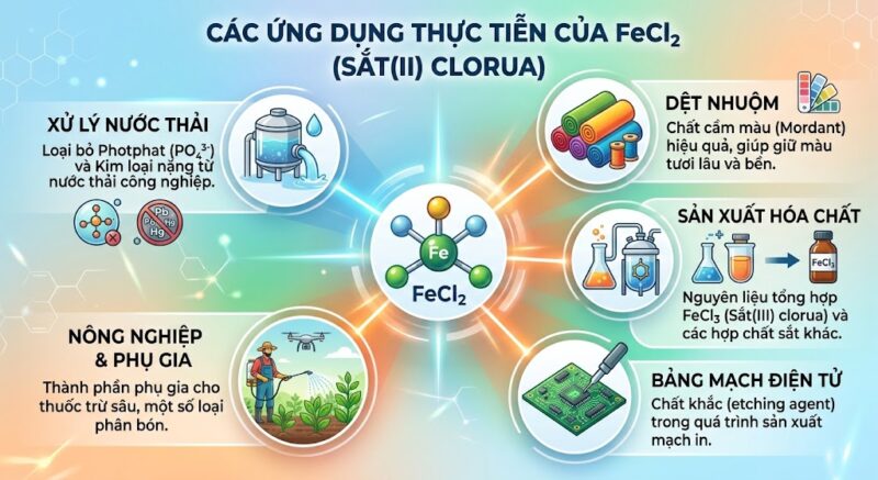 Ứng dụng của FeCl2-hoachatcoban.net